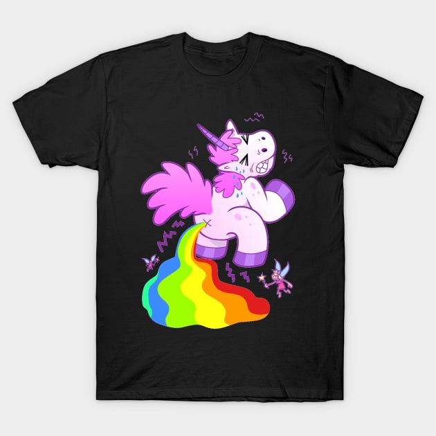 Rainbow Unicorn And The Fairies T-Shirt by saigon199x